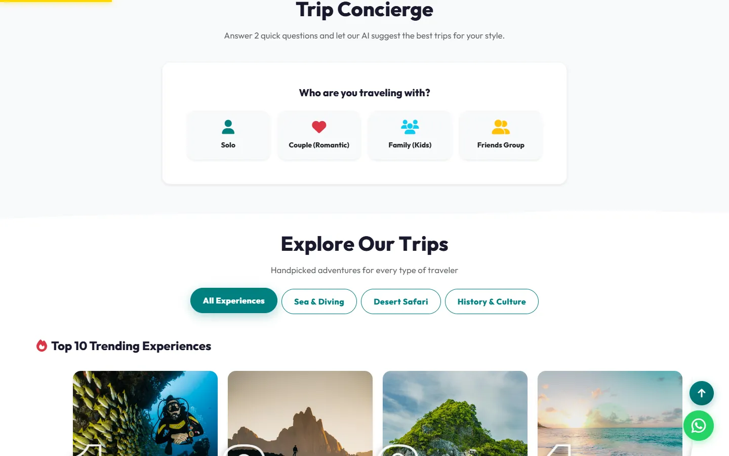 Mr Egypt Trips — inside the site